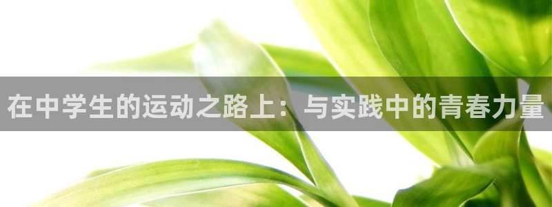 k1体育app下载：在中学生的运动之路上：与实践中的青春力量